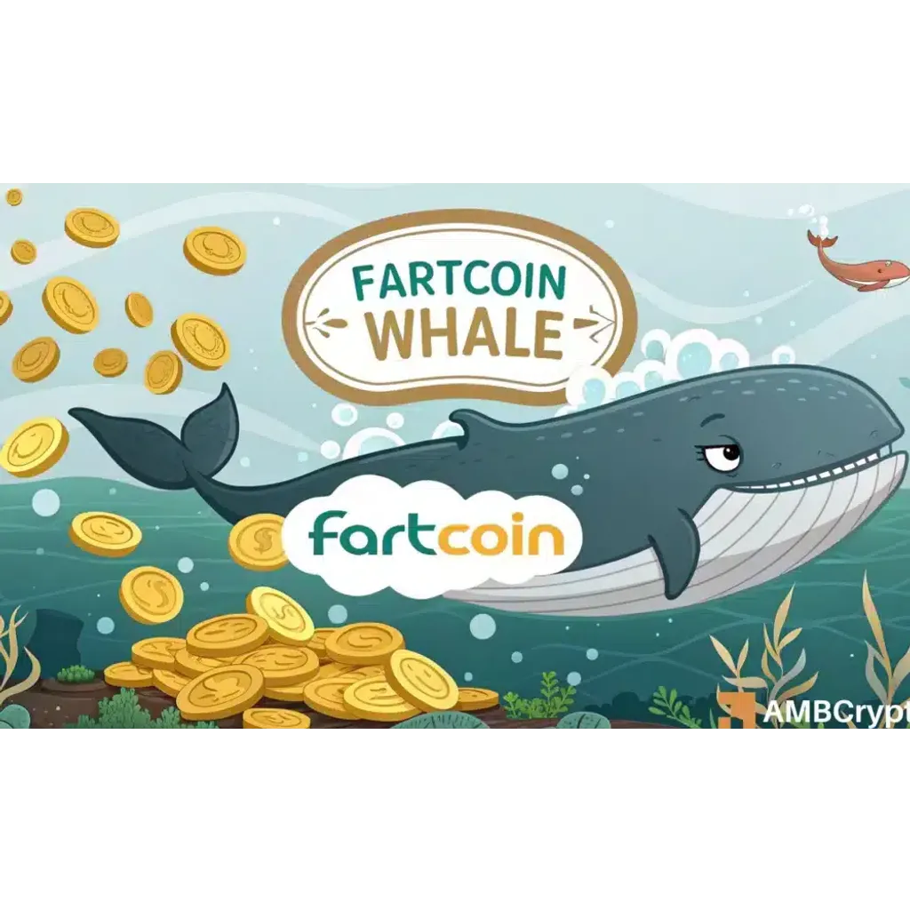Fartcoin Whale Offloads 1.96 million tokens amid price decline Fartcoin Whale Offloads 1.96 million tokens amid price decline