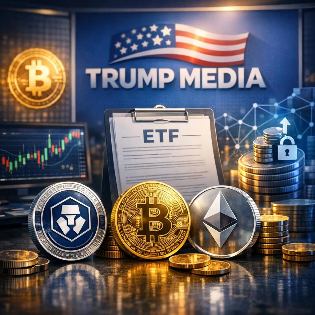 Trump Media Files For Cronos, Bitcoin‑Ether ETFs With Staking Focus Trump Media Files For Cronos, Bitcoin‑Ether ETFs With Staking Focus