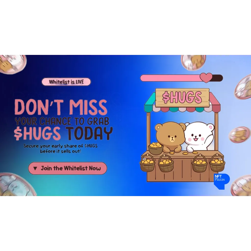 $HUGS token whitelist priced at alt= $HUGS token whitelist priced at alt=
