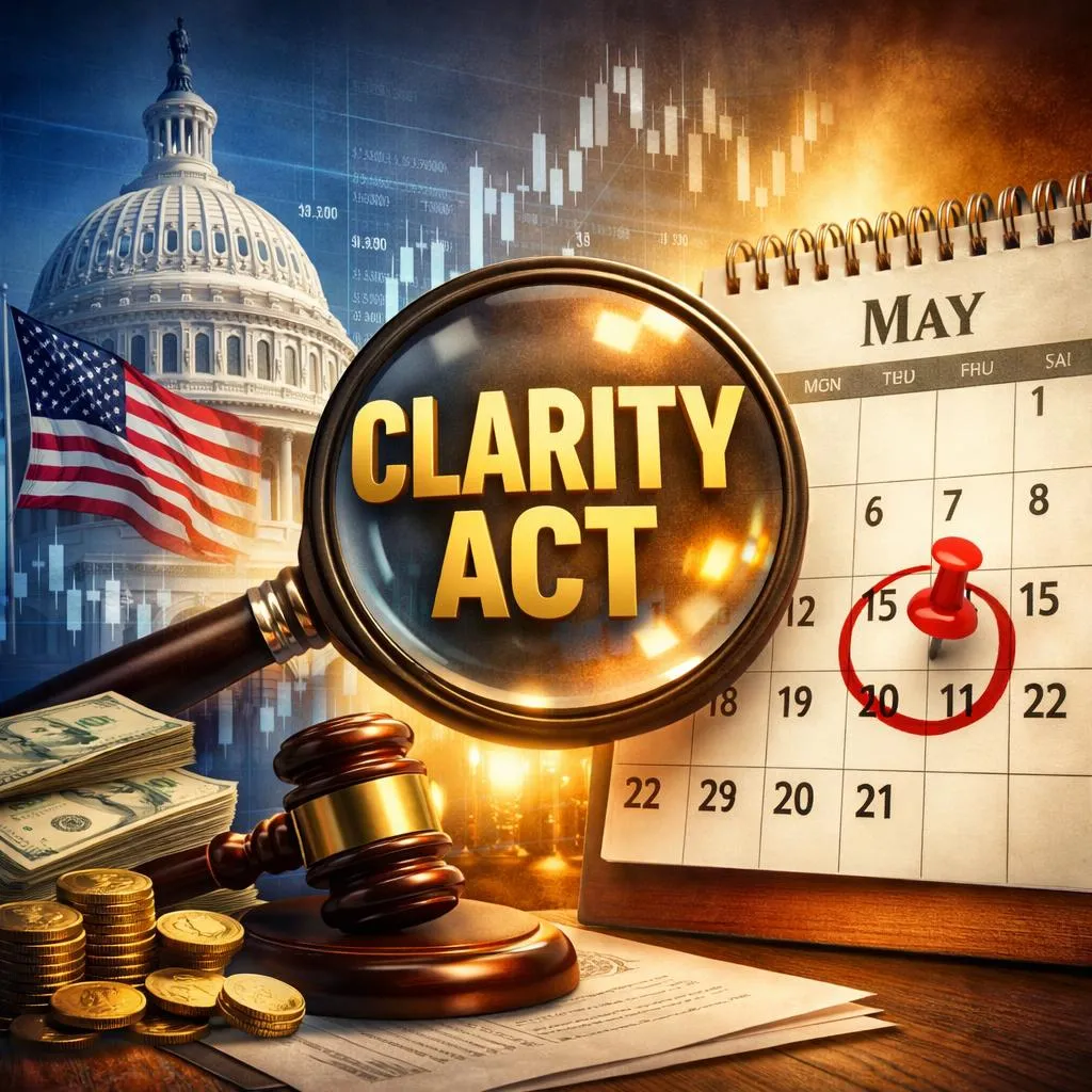 What To Know About This Week’s CLARITY Act Push—And Why Mid-May Is Now Key What To Know About This Week’s CLARITY Act Push—And Why Mid-May Is Now Key