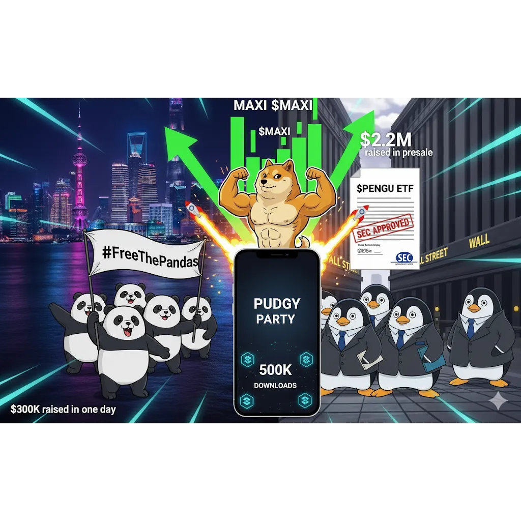 Maxi Doge and Pudgy Pandas meme coins raise millions in funding Maxi Doge and Pudgy Pandas meme coins raise millions in funding