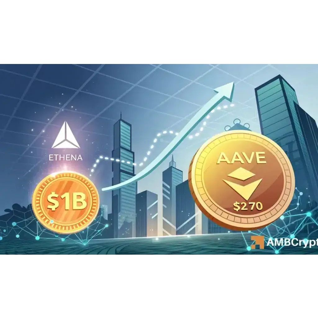 Ethena’s sUSDe yields lure liquidity: Does AAVE now face a bearish break? Ethena’s sUSDe yields lure liquidity: Does AAVE now face a bearish break?