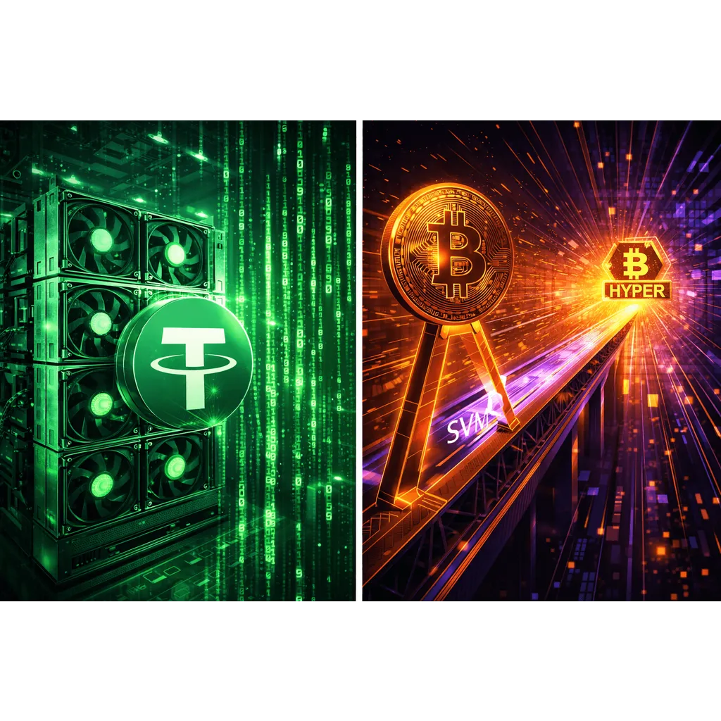 Tether Launches Bitcoin Mining OS, Fueling $HYPER’s .2M Presale Tether Launches Bitcoin Mining OS, Fueling $HYPER’s .2M Presale