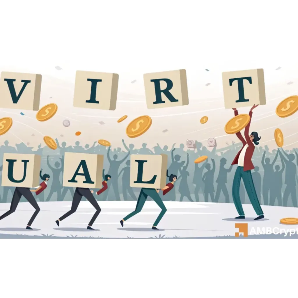 VIRTUAL falls 12% amid .8M sell-off – Will more losses follow? VIRTUAL falls 12% amid .8M sell-off – Will more losses follow?
