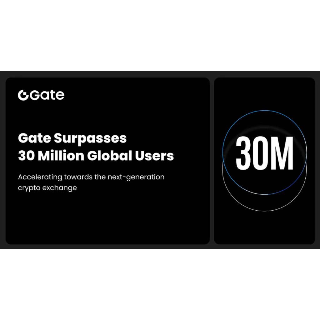 Gate surpasses 30 million global users, accelerating its rise as the next-generation crypto exchange Gate surpasses 30 million global users, accelerating its rise as the next-generation crypto exchange