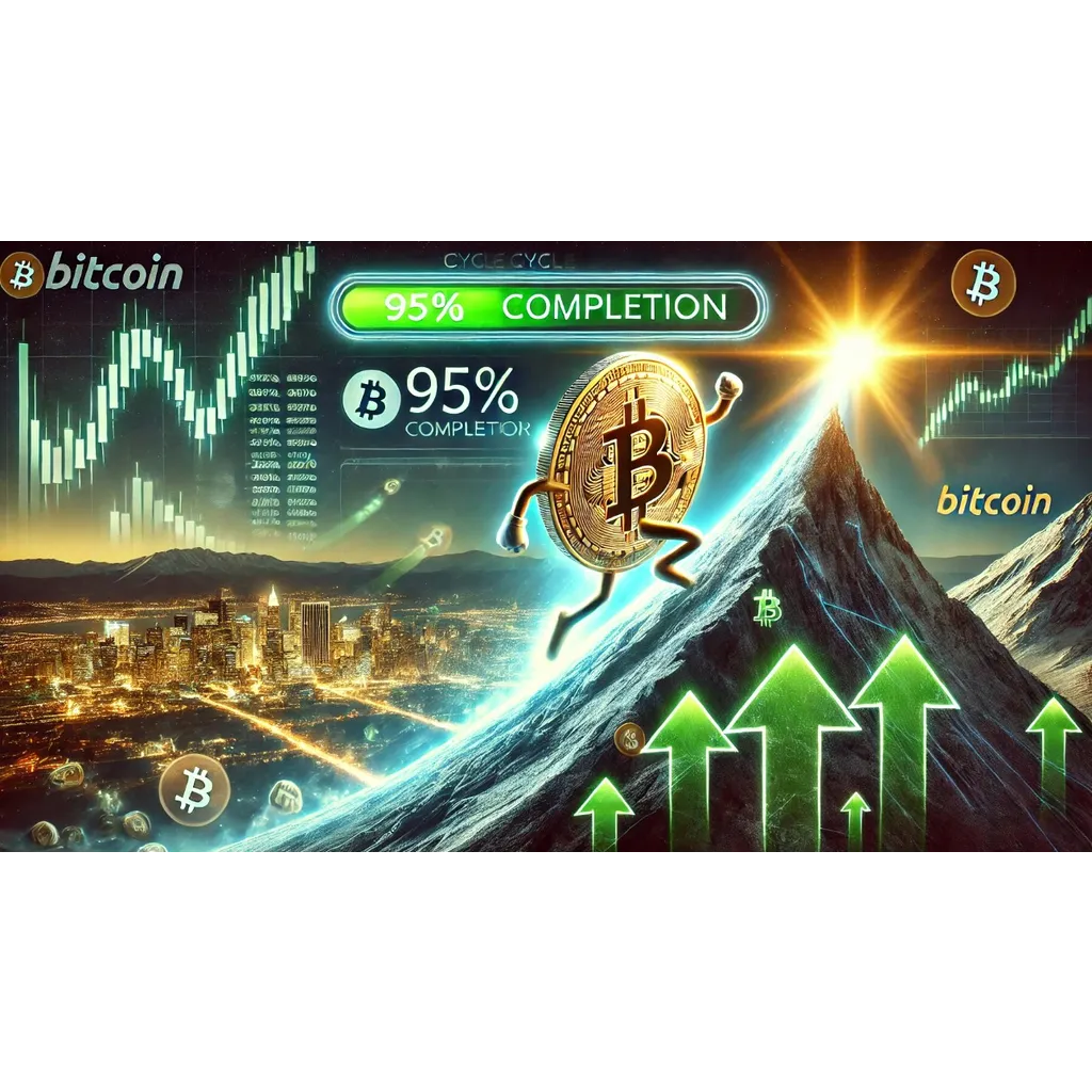 Cycle peak indicates 95 percent completion Cycle peak indicates 95 percent completion