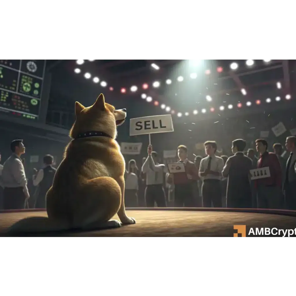 Dogecoin faces a sell wall – Will smart money hold or fold at alt= Dogecoin faces a sell wall – Will smart money hold or fold at alt=
