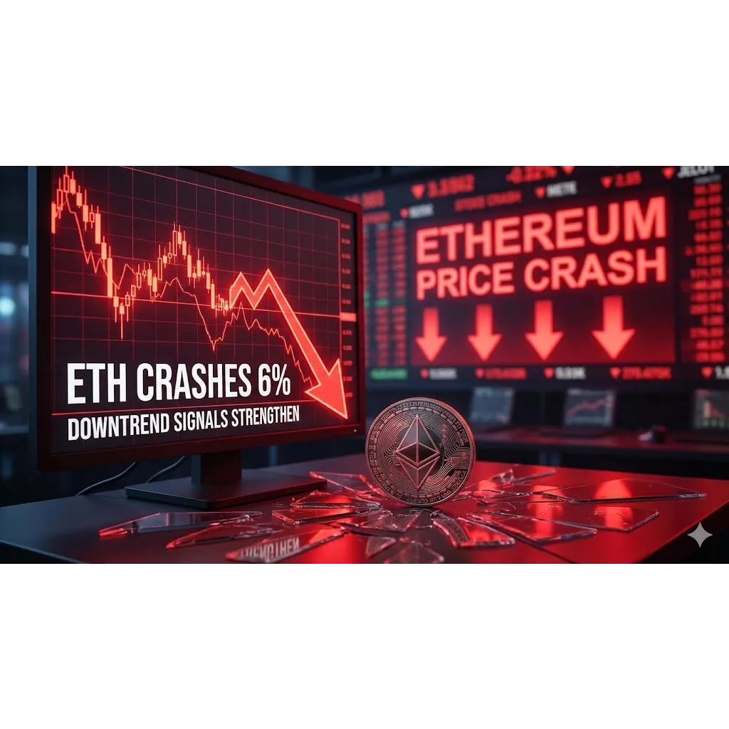 Ethereum Price Crashes 6%, Downtrend Signals Strengthen Sharply Ethereum Price Crashes 6%, Downtrend Signals Strengthen Sharply