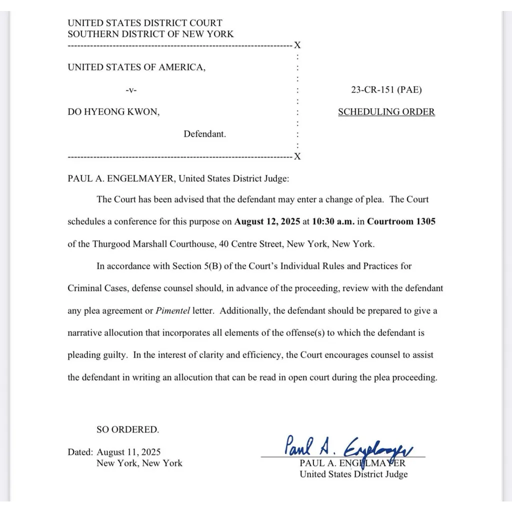 Do Kwon pleads guilty in TerraUSD fraud Do Kwon pleads guilty in TerraUSD fraud