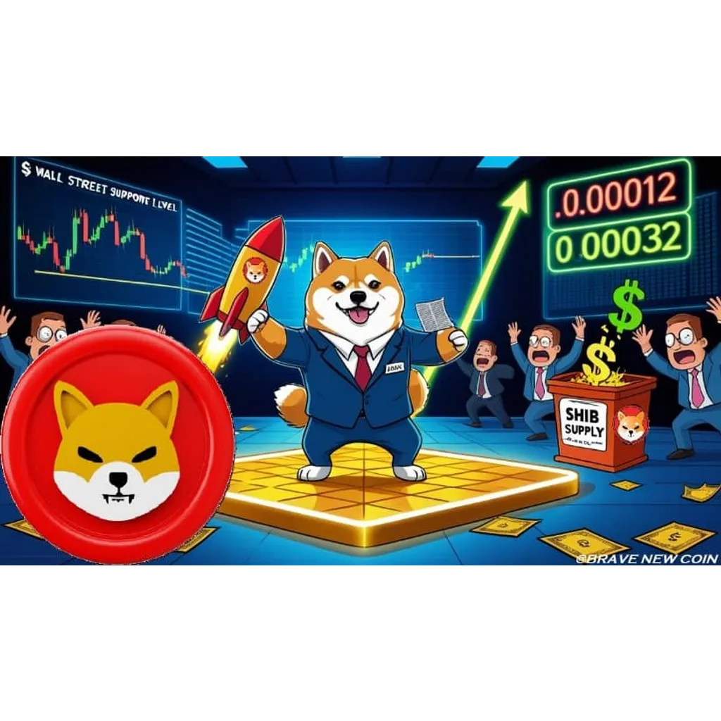 Shiba Inu holds support at alt= Shiba Inu holds support at alt=