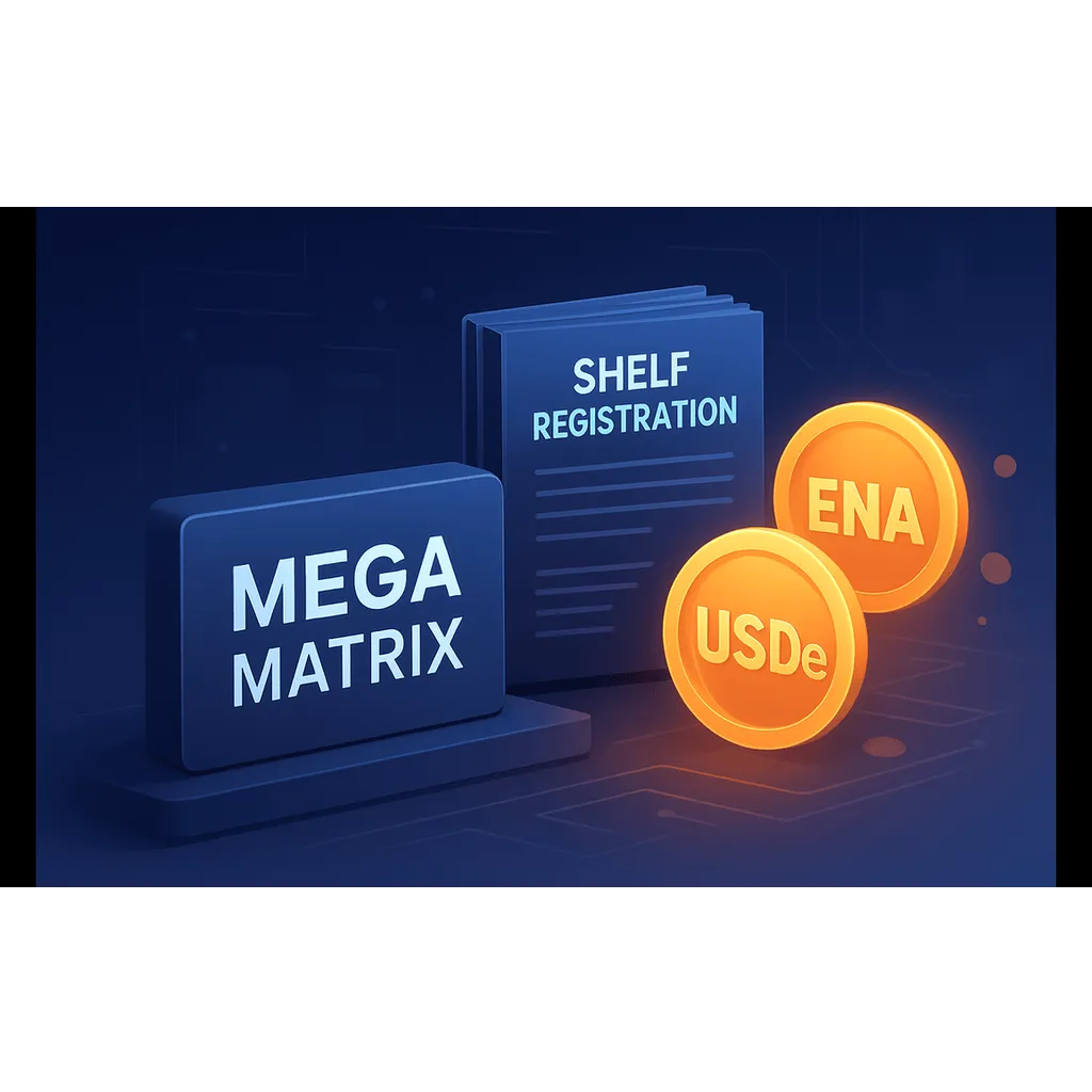 Mega Matrix files B shelf registration for Ethena Labs’ USDe stablecoin yield strategy Mega Matrix files B shelf registration for Ethena Labs’ USDe stablecoin yield strategy