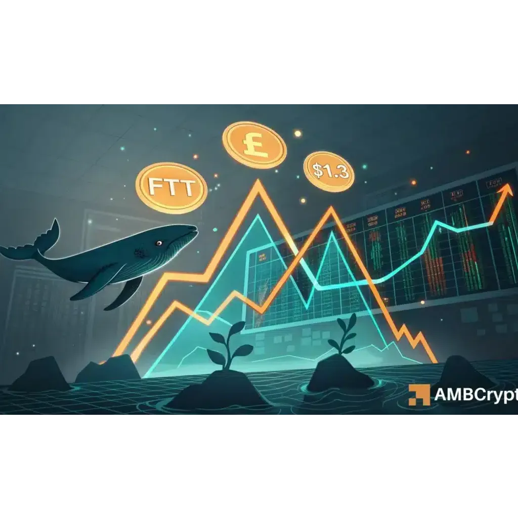 FTT jumps 26 percent as traders watch signals before 1.30 test FTT jumps 26 percent as traders watch signals before 1.30 test