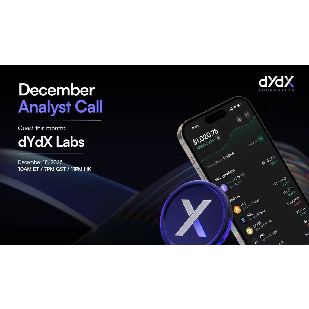 dYdX Shares Key Highlights from December Analyst Call dYdX Shares Key Highlights from December Analyst Call