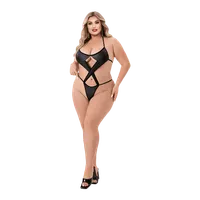 White Label - Criss Cross Wetlook Teddy White Label - Criss Cross Wetlook Teddy