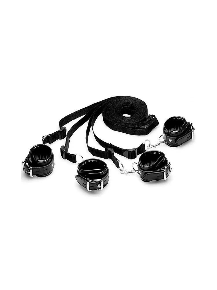 Strict Bed Restraint Kit: Bettfessel-Set, schwarz Strict Bed Restraint Kit: Bettfessel-Set, schwarz