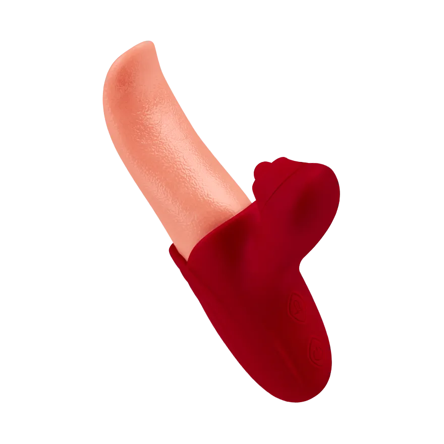 Zungenförmiger Rabbitvibrator, 15,5 cm Zungenförmiger Rabbitvibrator, 15,5 cm