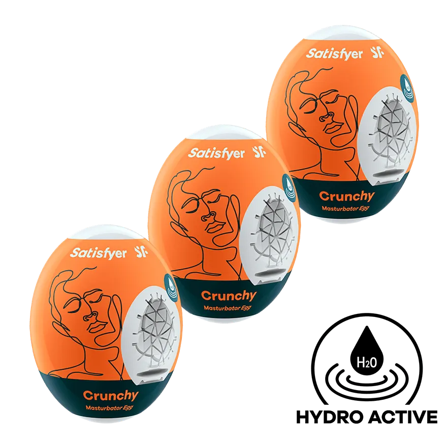 Satisfyer Masturbator Egg - Crunchy, 3 Teile Satisfyer Masturbator Egg - Crunchy, 3 Teile