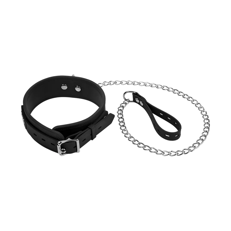 Schmale Halsfessel mit Leine Schmale Halsfessel mit Leine