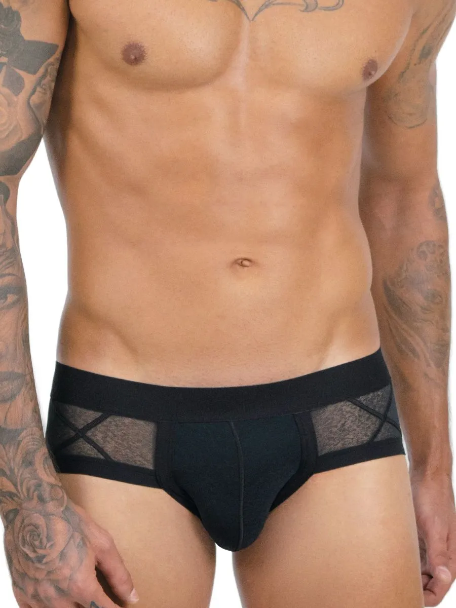 Eros Veneziani Natale: Push-Up Brief, schwarz (S/M) Eros Veneziani Natale: Push-Up Brief, schwarz (S/M)