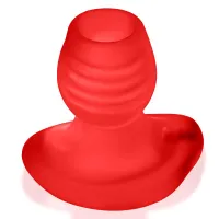 Oxballs - Glowhole-2 Hollow Buttplug with Led Insert Red Morph Large Oxballs - Glowhole-2 Hollow Buttplug with Led Insert Red Morph Large