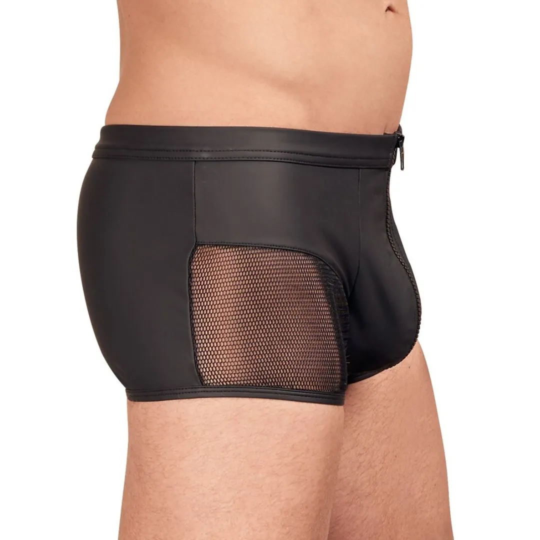 Pants im Mattlook mit Netz-Einsätzen und Reißverschluss – Bild 4