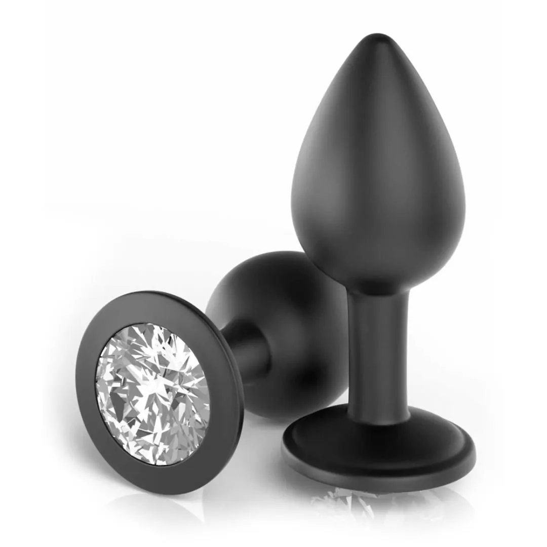 String mit doppeltem Bund und Schmuckstein-Analplug – Bild 3