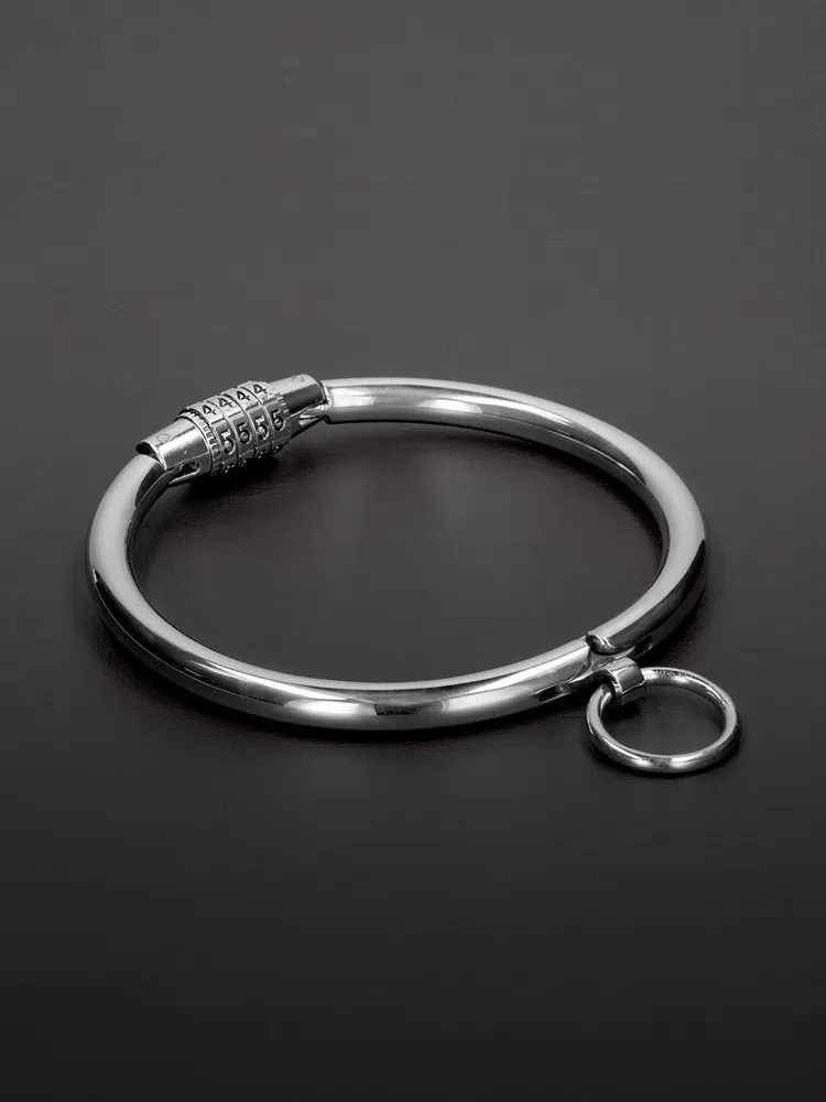 Triune Collar with Combination Lock: Edelstahl-Halsfessel (S) Triune Collar with Combination Lock: Edelstahl-Halsfessel (S)