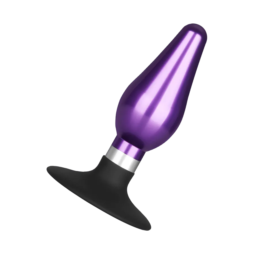 Edelstahl-Plug mit Silikonsaugfuß, 11 cm Edelstahl-Plug mit Silikonsaugfuß, 11 cm