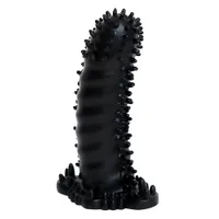 Malesation Bristly Sleeve: Penishülle, schwarz Malesation Bristly Sleeve: Penishülle, schwarz