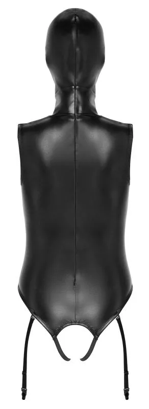 Bad Kitty – Offene Cup Body mit Kopfhaube – Schwarz – Bild 2