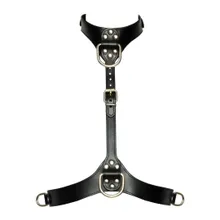 Brustharness in stilvoller Lederoptik Brustharness in stilvoller Lederoptik