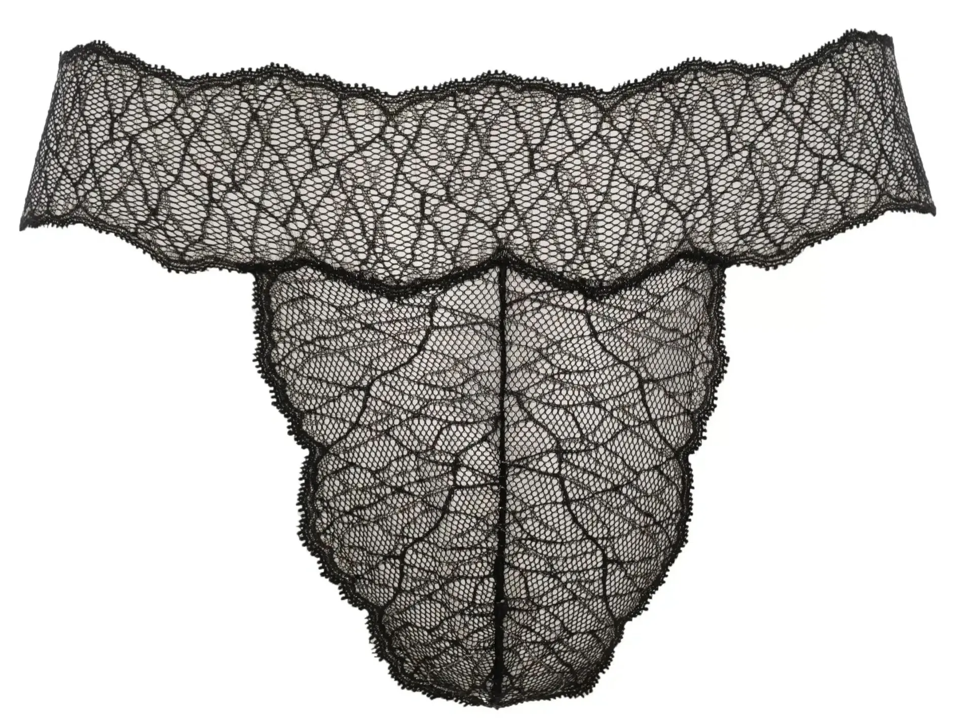 Bracli - Sydney Perlenstring Schwarz - Luxus-Dessous für Männer mit Perlen Größe S – Bild 2