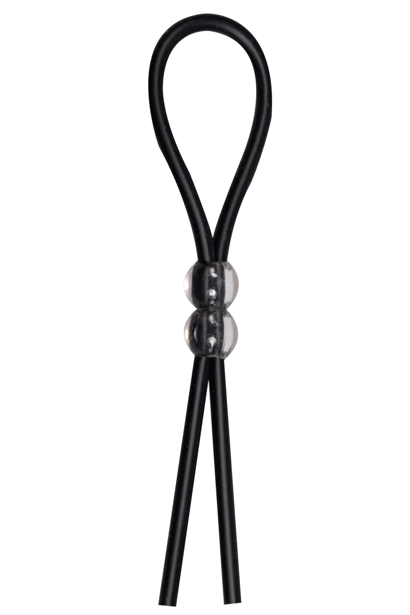 Silikon-Penisschlaufe mit 2 Perlen - 24cm Silikon-Penisschlaufe mit 2 Perlen - 24cm