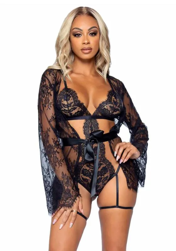 Leg Avenue »All Romance« Body & Kimono Set – Bild 2
