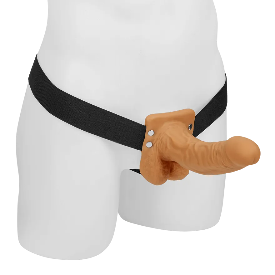 Hollow Strap-On with Balls, 21 cm Hollow Strap-On with Balls, 21 cm