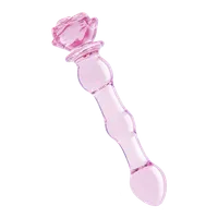 Glaze Glass - Rosebud Beaded Dildo, 20 cm Glaze Glass - Rosebud Beaded Dildo, 20 cm