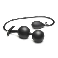 Aufblasbarer Silikon-Analplug - Schwarz Aufblasbarer Silikon-Analplug - Schwarz