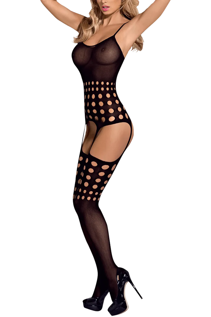 Schwarzer Bodystocking mit Cut-Outs Schwarzer Bodystocking mit Cut-Outs