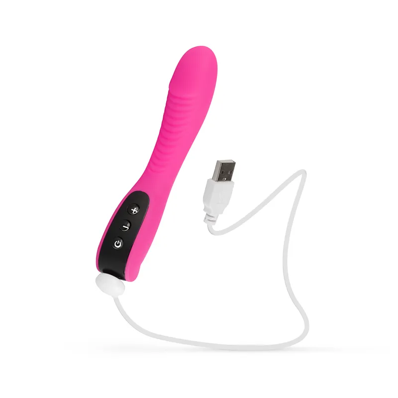 Classics Vibe gerippter G-Punkt Vibrator - pink – Bild 5