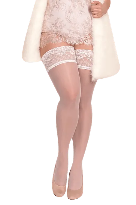 Weiße Strümpfe halterlos Plus Size Weiße Strümpfe halterlos Plus Size