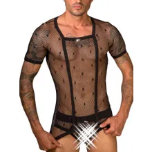 Eros Veneziani Net: T-Shirt, schwarz (M/L) Eros Veneziani Net: T-Shirt, schwarz (M/L)