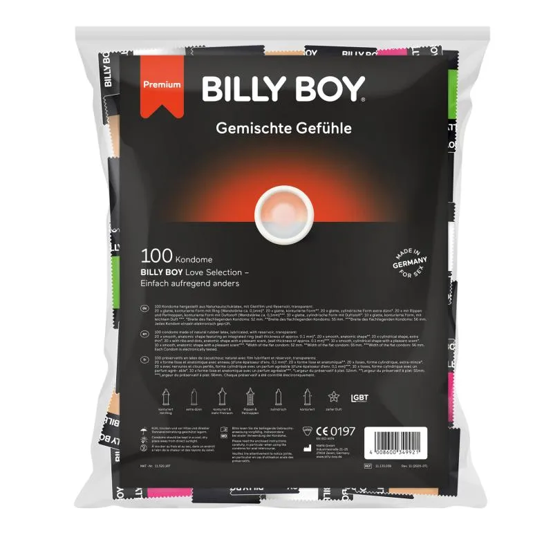 Billy Boy Mixed Feelings Kondome - 100 st. Billy Boy Mixed Feelings Kondome - 100 st.