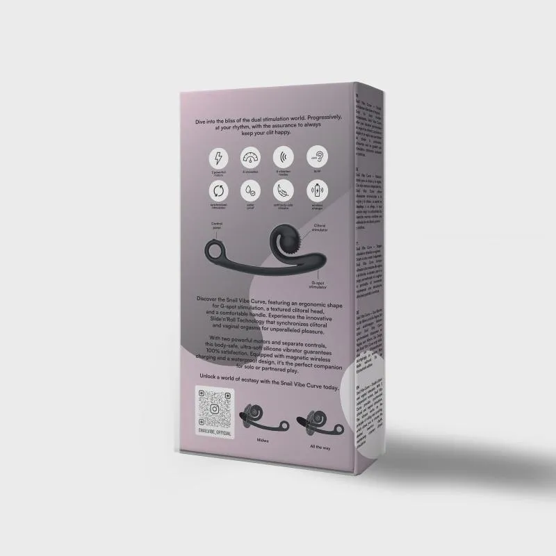 Snail Vibe Curve Duo Vibrator - Schwarz – Bild 5