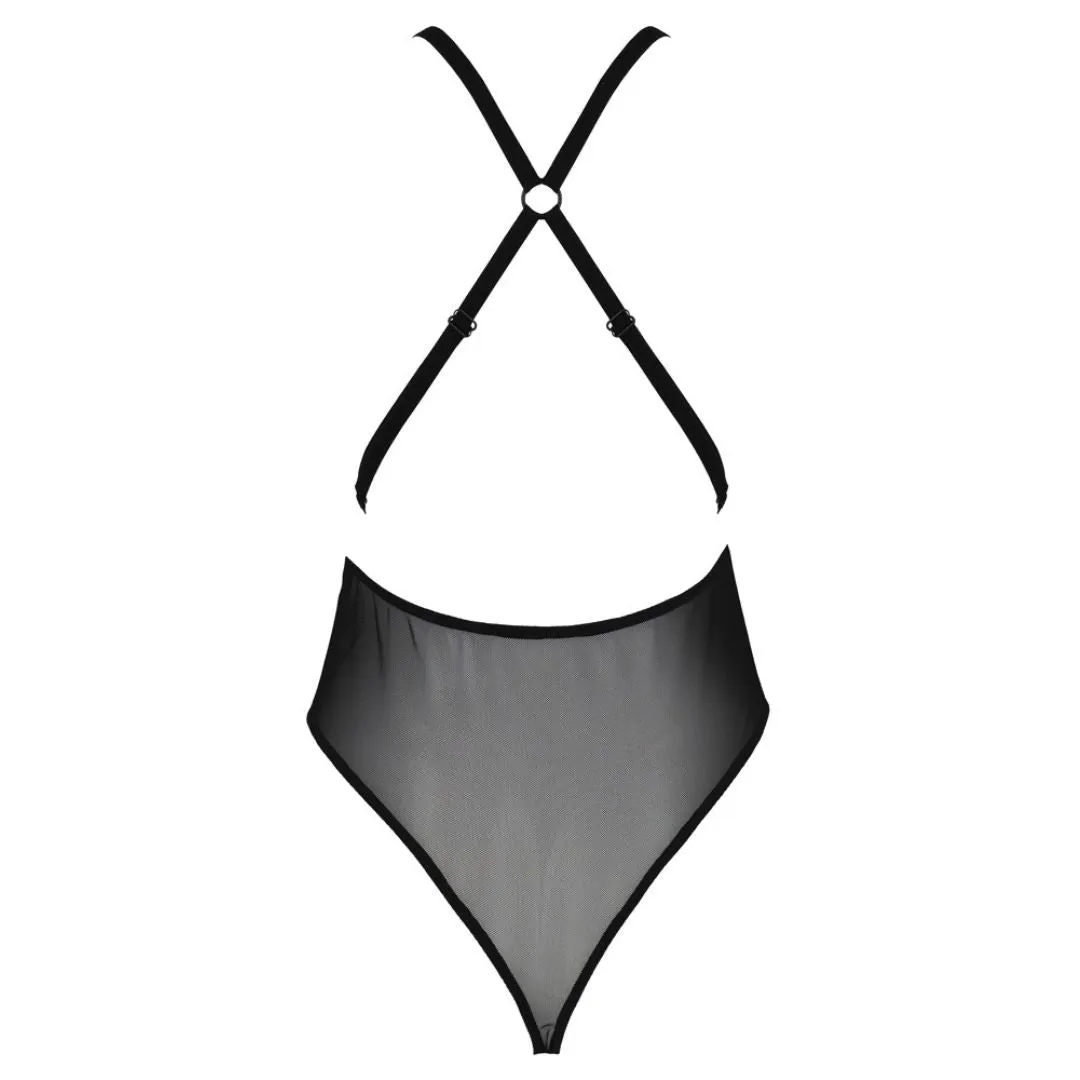 Body „Zinnia“ aus Powernet und Spitze – Bild 5