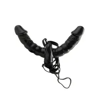 Fetish Fantasy Vibrating Double Delight: Vibro-Strap-On, schwarz Fetish Fantasy Vibrating Double Delight: Vibro-Strap-On, schwarz
