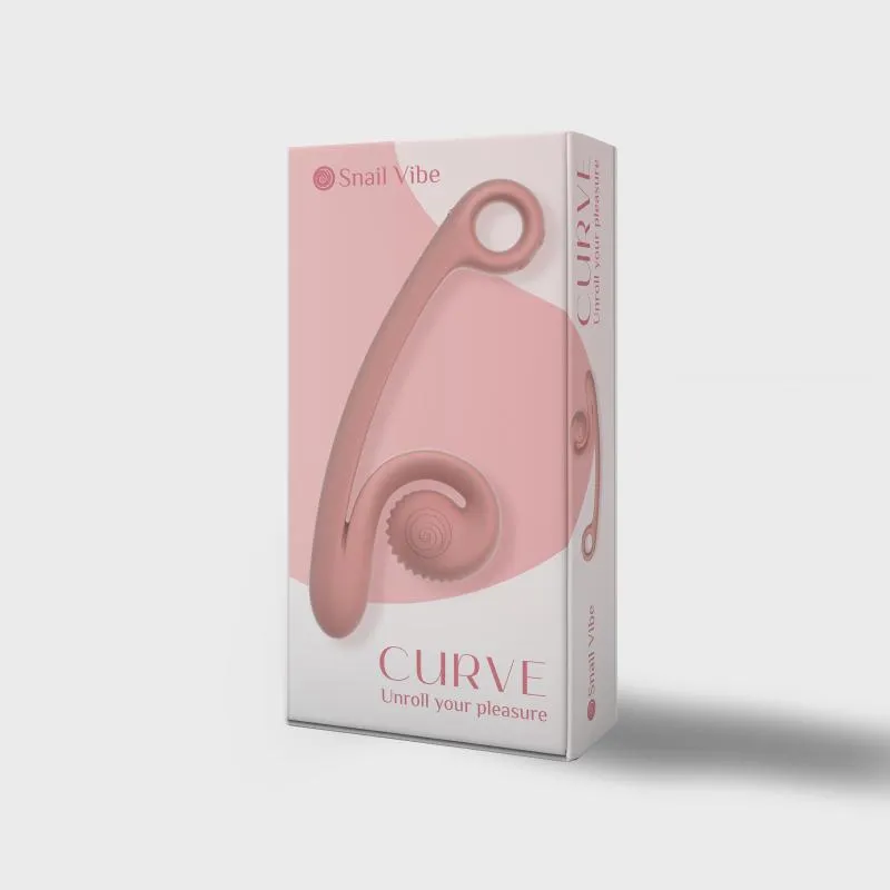 Snail Vibe Curve Duo Vibrator - Pfirsichrosa – Bild 5