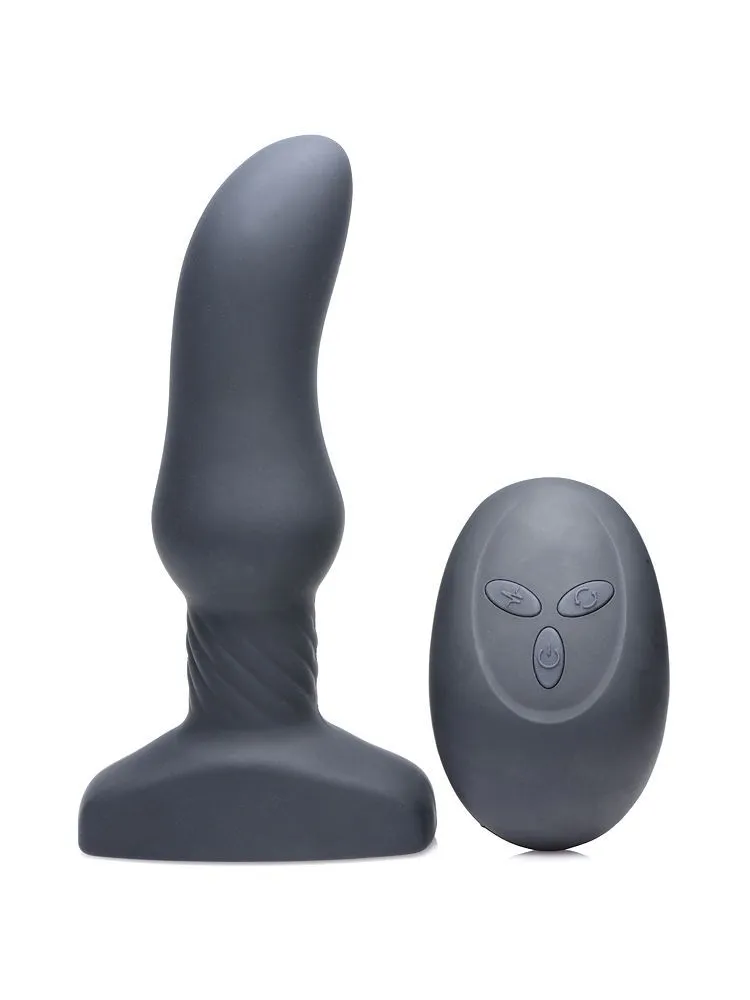 Slim M Curved Rimming Plug: Vibro-Analplug, schwarz Slim M Curved Rimming Plug: Vibro-Analplug, schwarz