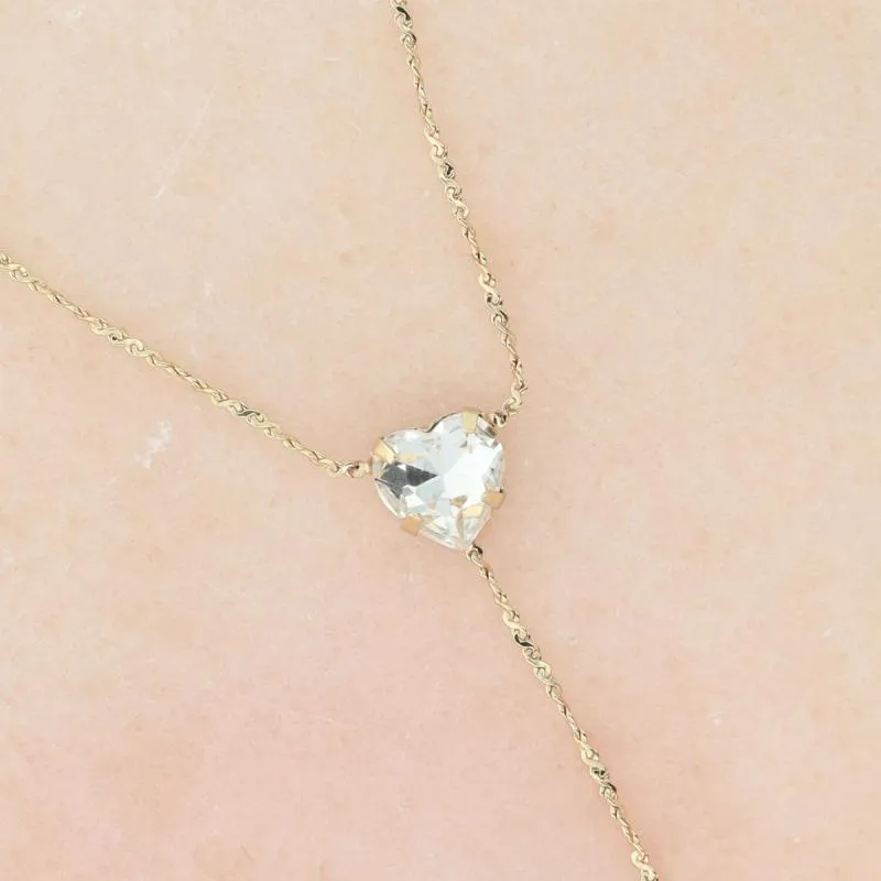 Otazu - Love Fußkettchen Crystal Heart - Transparent – Bild 3