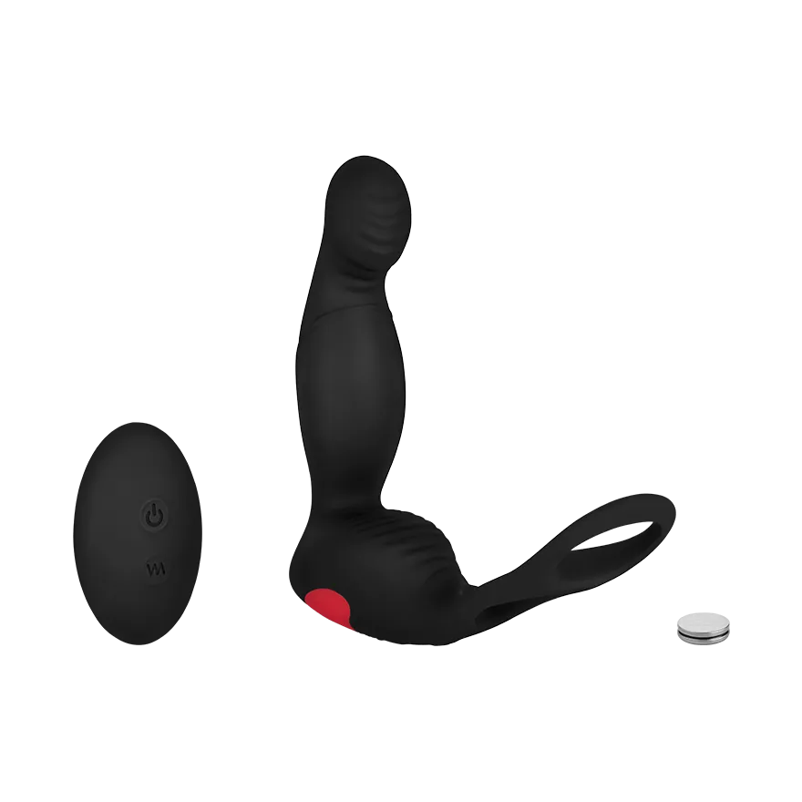 Prostata-Stimulator mit Penisring, 16,5 cm Prostata-Stimulator mit Penisring, 16,5 cm