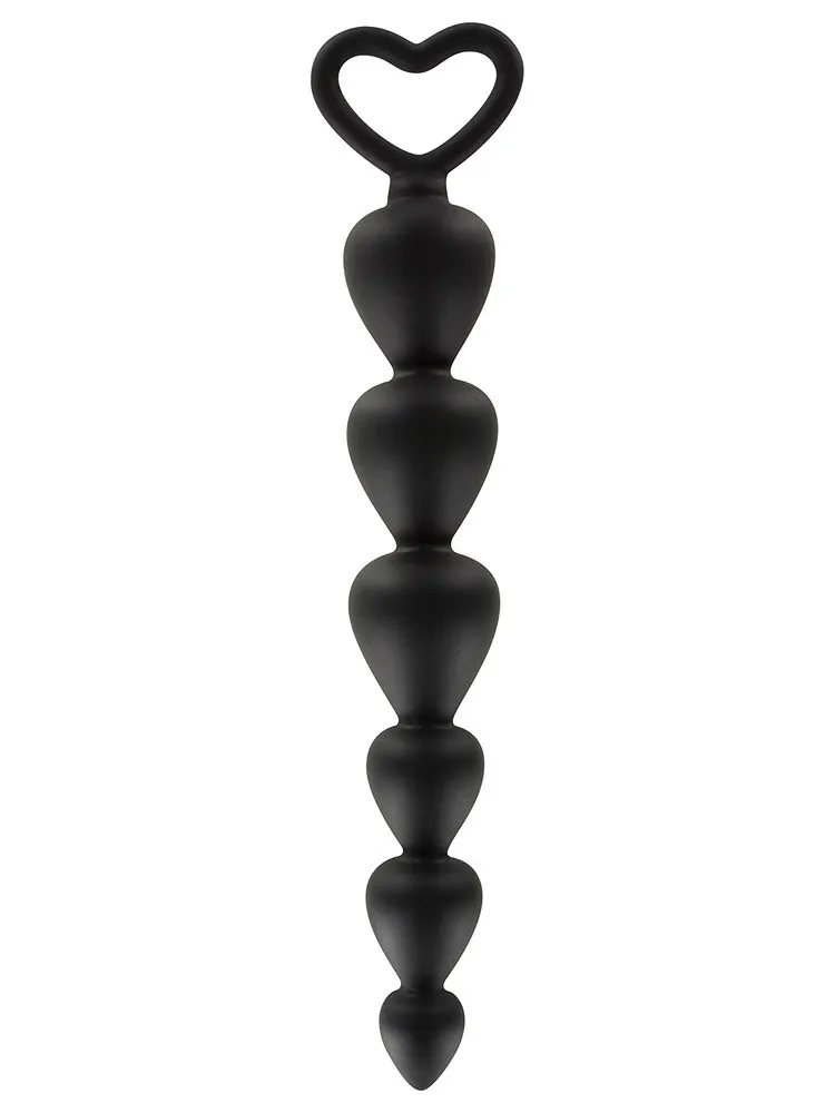 Bottom Beads: Analkette, schwarz Bottom Beads: Analkette, schwarz